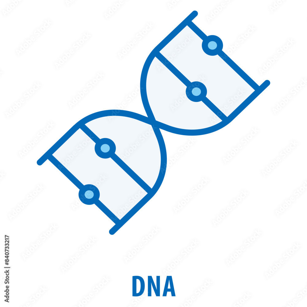 Poster dna icon simple and easy to edit for your design elements