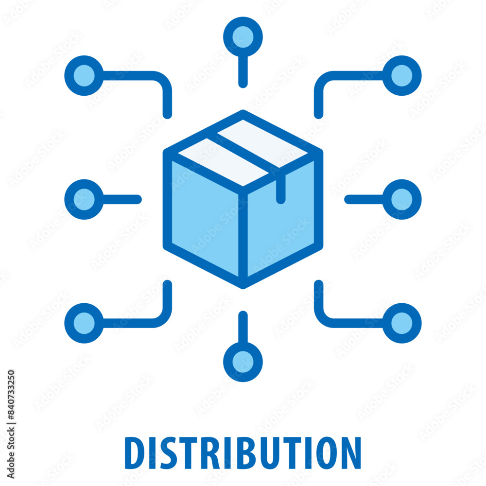 Poster distribution icon simple and easy to edit for your design elements