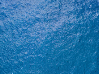 Ocean water surface background from above, Aerial top view