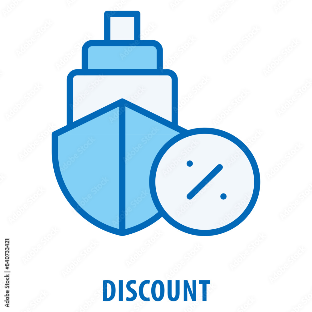 Poster discount icon simple and easy to edit for your design elements
