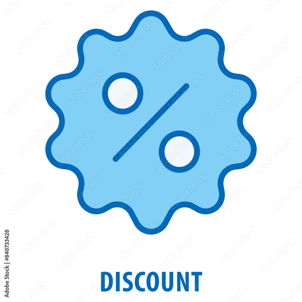 Poster discount icon simple and easy to edit for your design elements