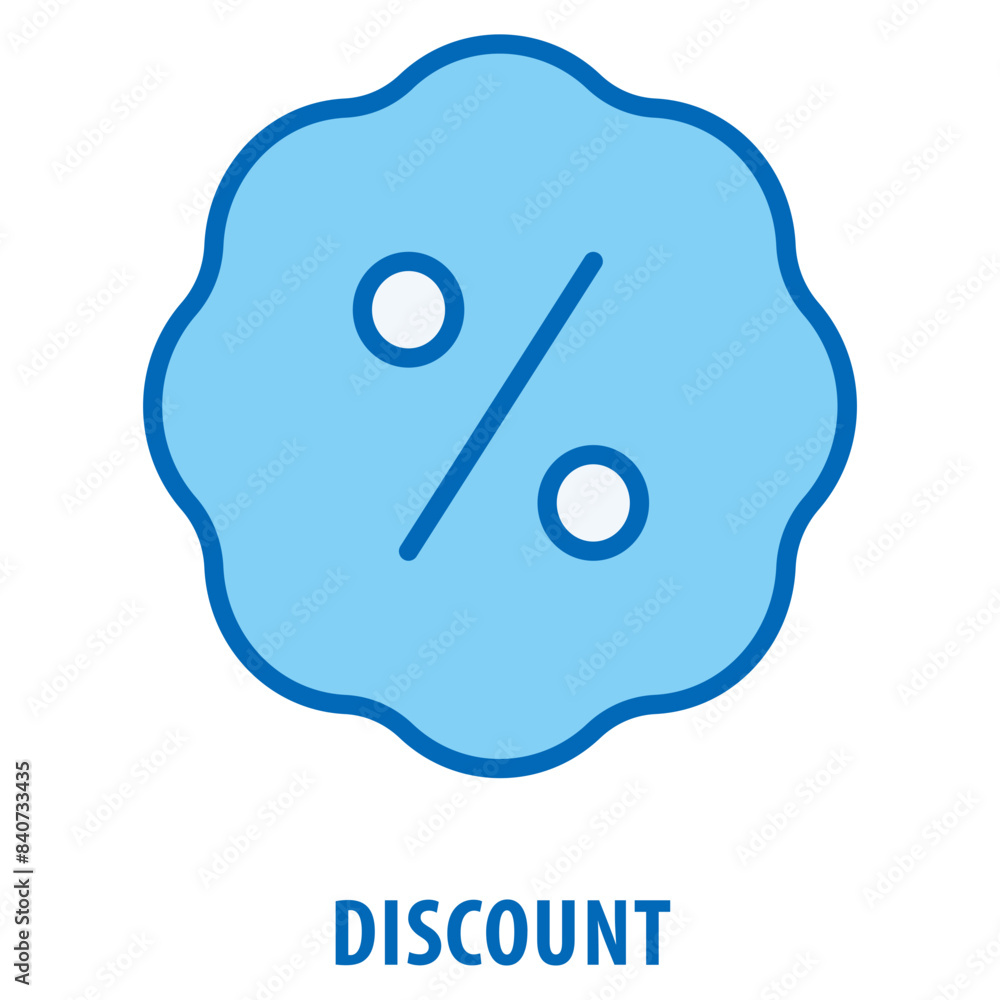 Poster discount icon simple and easy to edit for your design elements