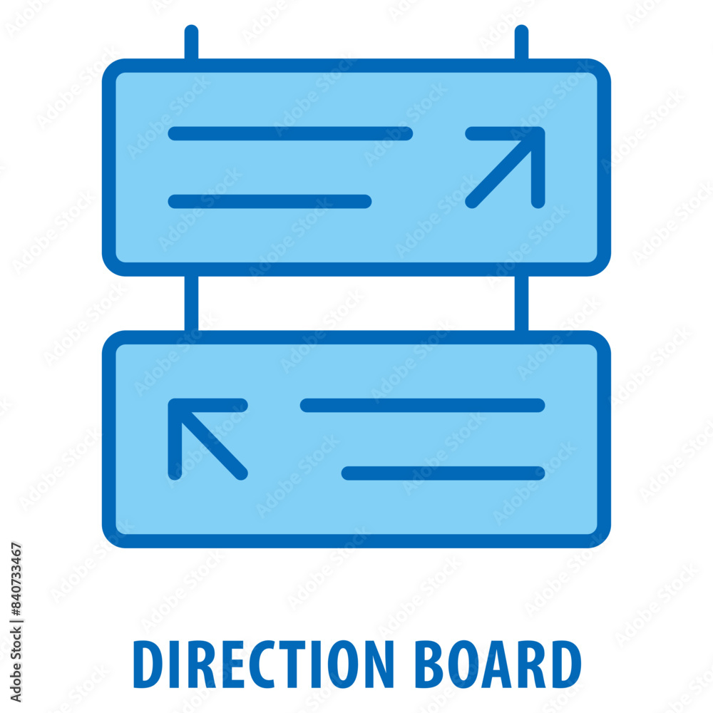 Poster direction board icon simple and easy to edit for your design elements