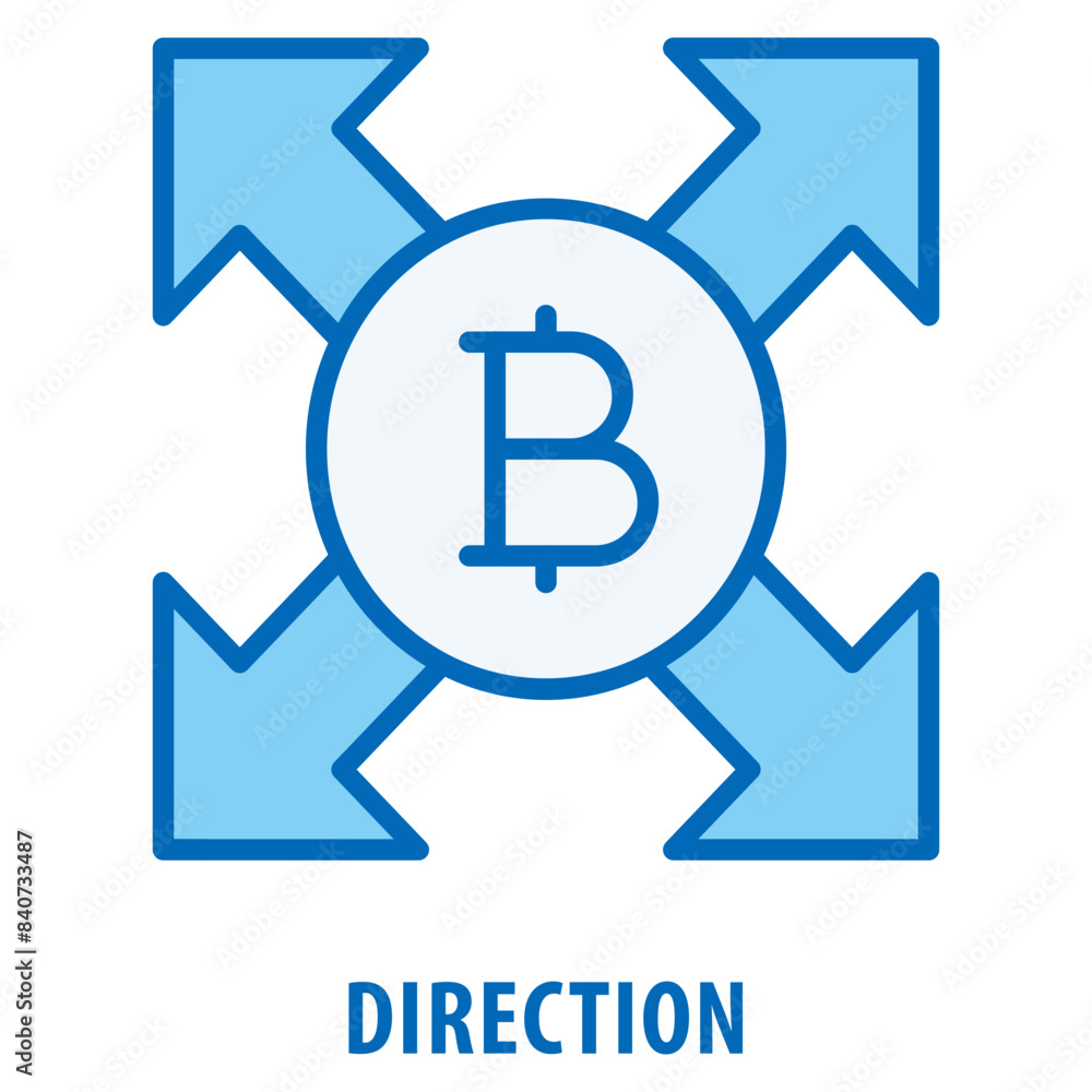 Poster direction icon simple and easy to edit for your design elements