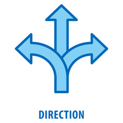 Direction Icon simple and easy to edit for your design elements