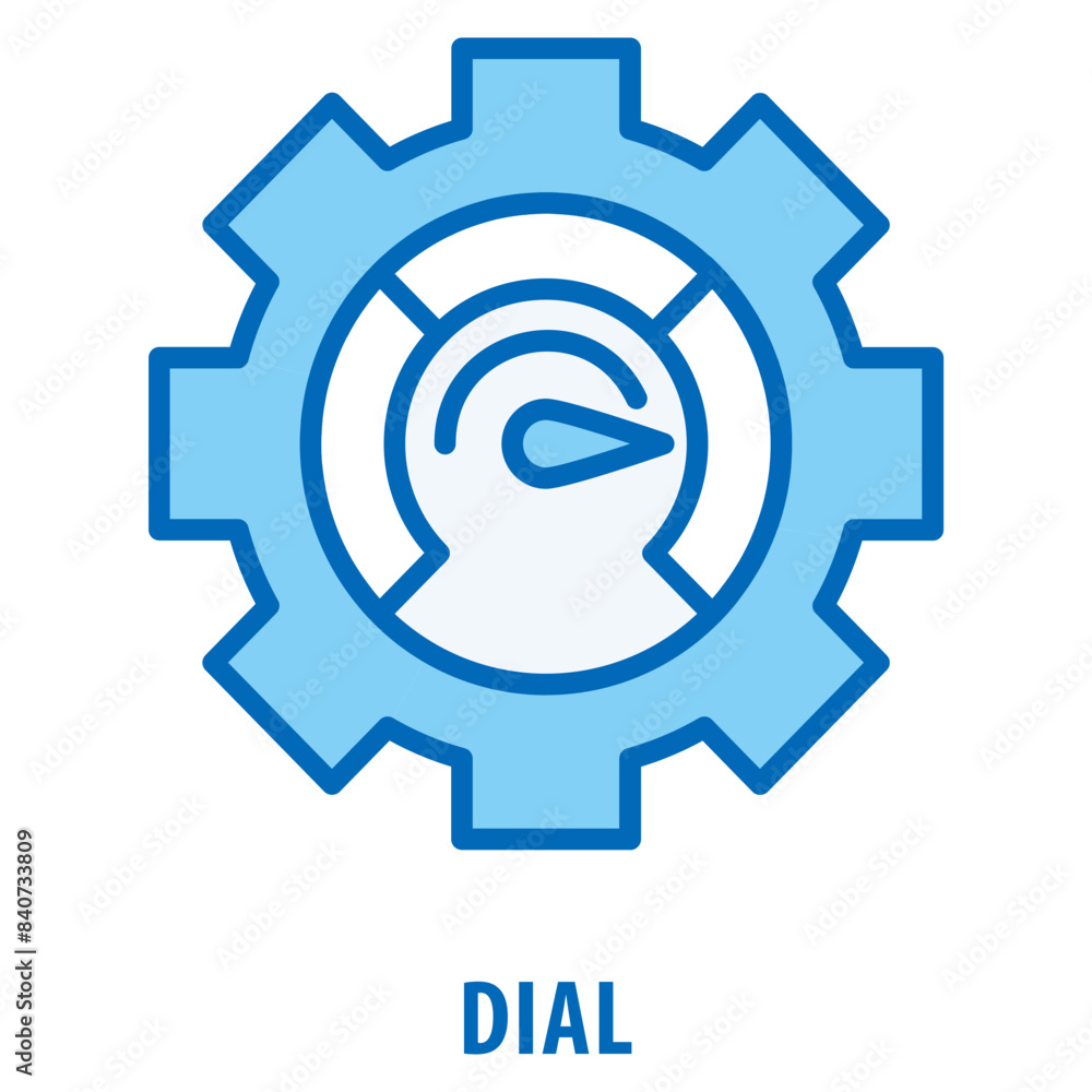 Poster dial icon simple and easy to edit for your design elements