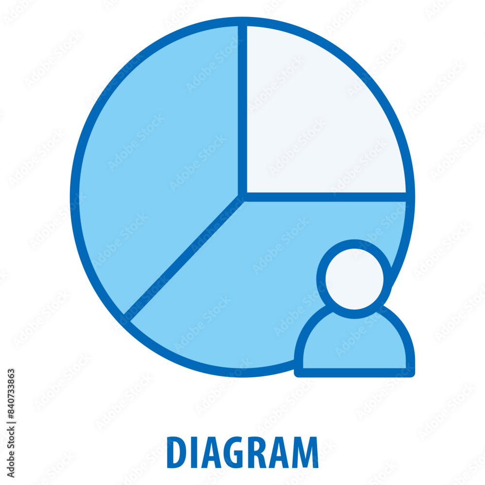 Poster diagram icon simple and easy to edit for your design elements