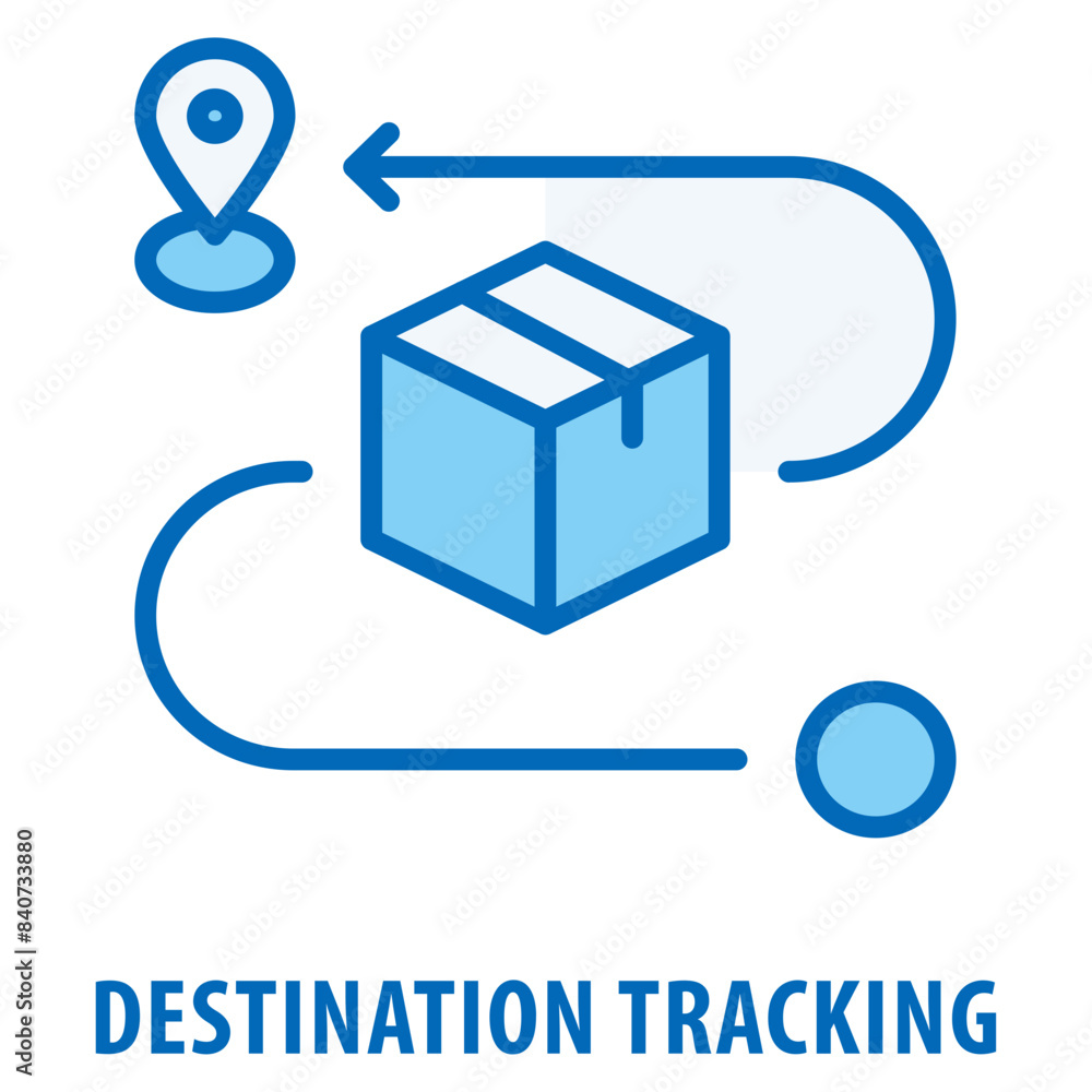 Aufkleber destination tracking icon simple and easy to edit for your design elements