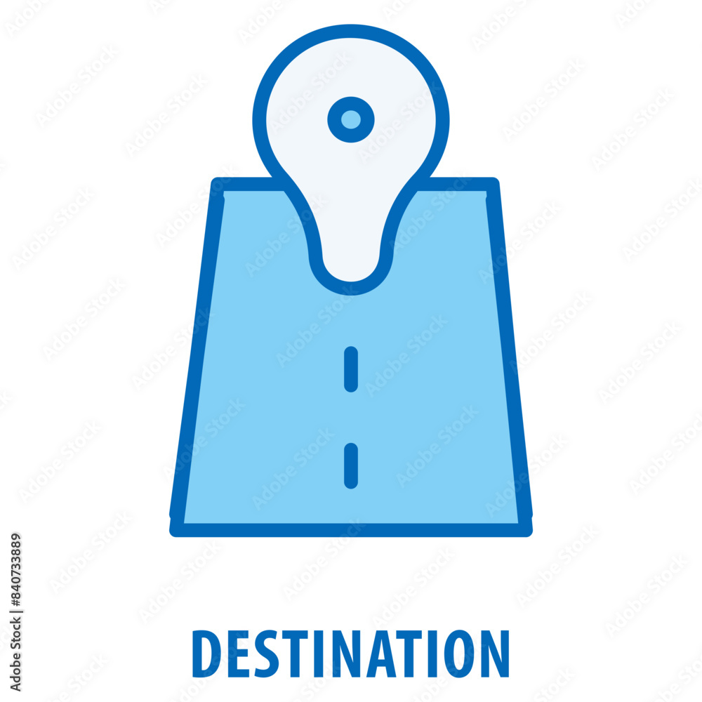 Poster destination icon simple and easy to edit for your design elements