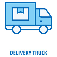 delivery truck Icon simple and easy to edit for your design elements