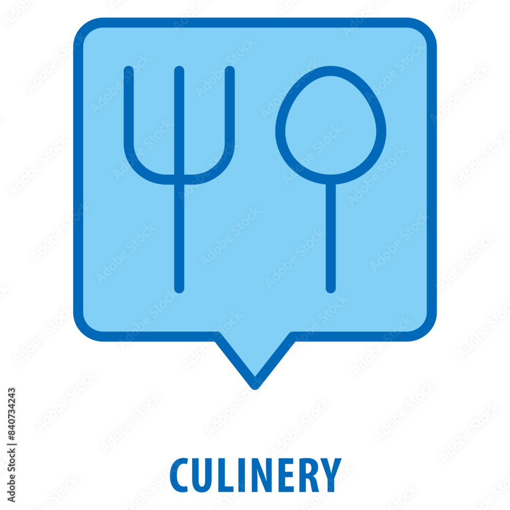 Poster culinery icon simple and easy to edit for your design elements