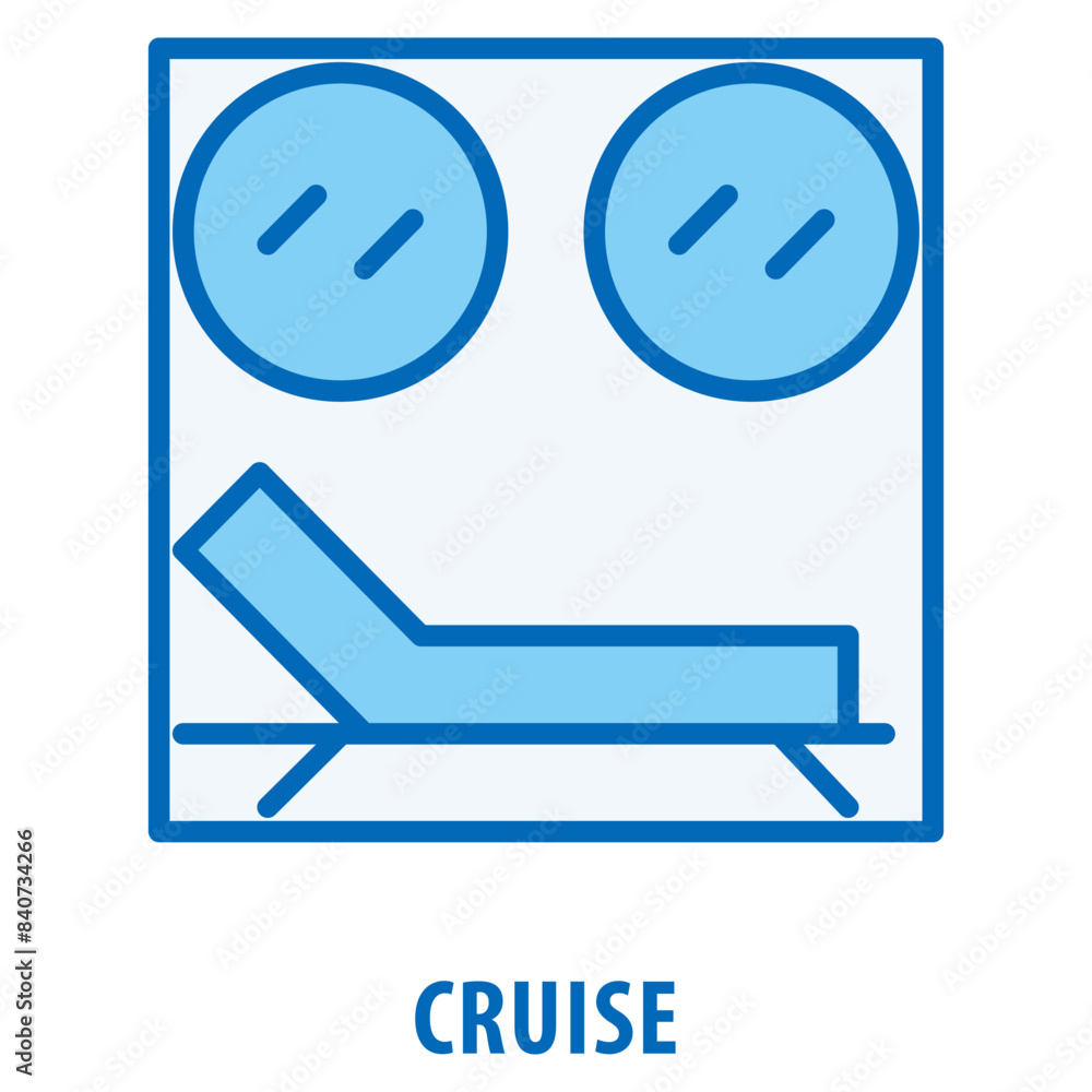 Poster cruise icon simple and easy to edit for your design elements