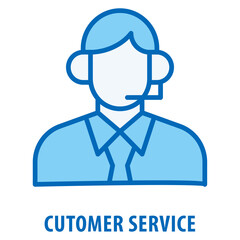 Cutomer Service Icon simple and easy to edit for your design elements