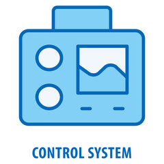 Control System Icon simple and easy to edit for your design elements