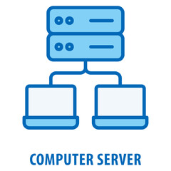 Computer Server Icon simple and easy to edit for your design elements