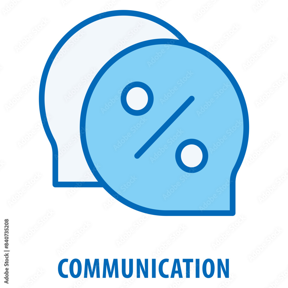 Poster communication icon simple and easy to edit for your design elements