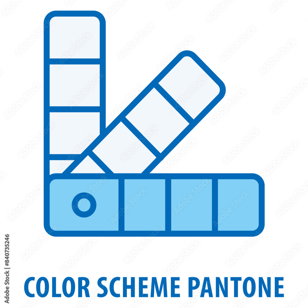 Aufkleber color scheme pantone icon simple and easy to edit for your design elements