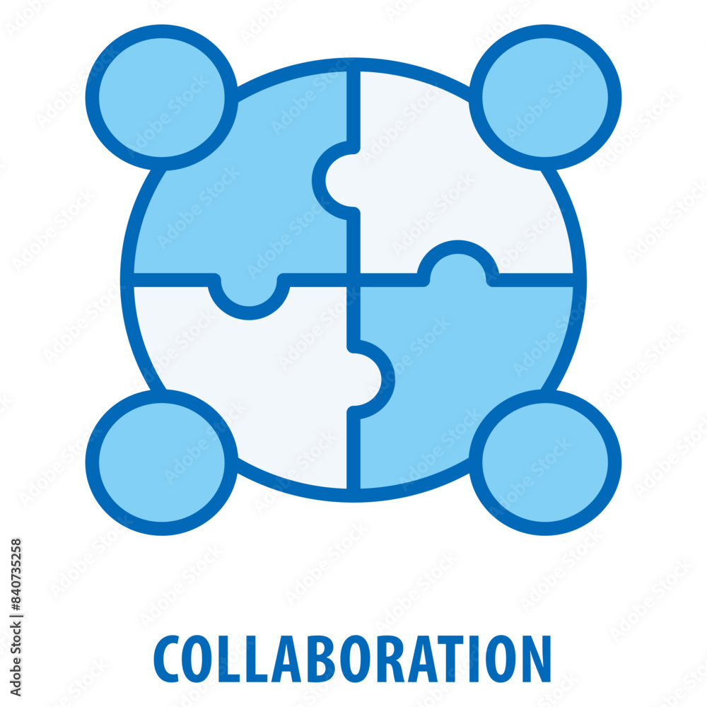 Aufkleber collaboration icon simple and easy to edit for your design elements