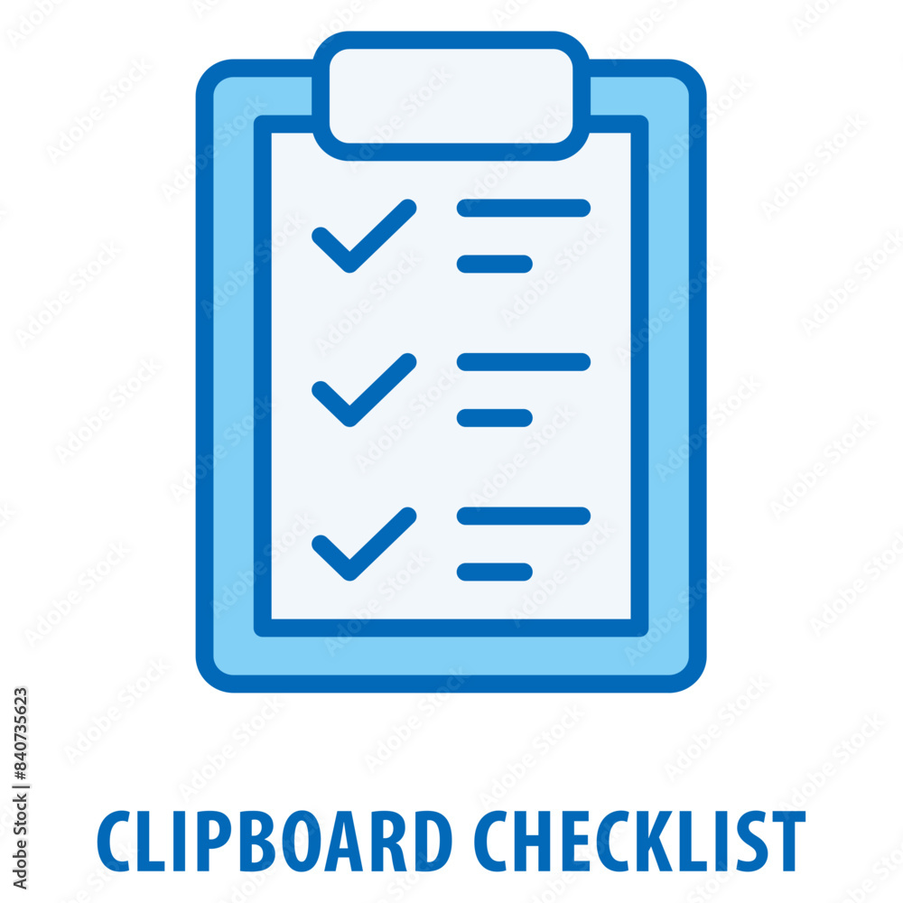 Poster clipboard checklist icon simple and easy to edit for your design elements