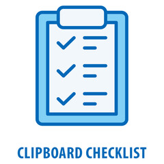 Clipboard Checklist Icon simple and easy to edit for your design elements