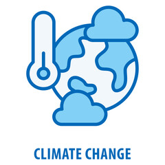 Climate Change Icon simple and easy to edit for your design elements