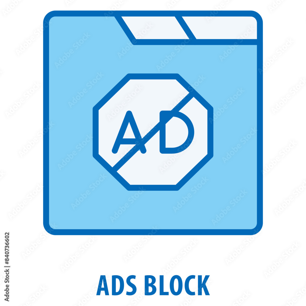 Poster ads block icon simple and easy to edit for your design elements