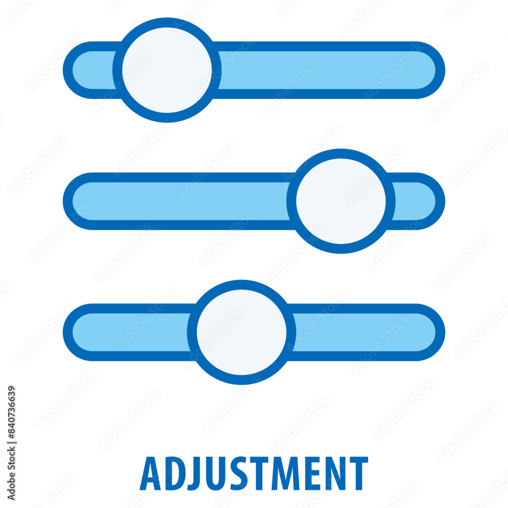 Aufkleber adjustment icon simple and easy to edit for your design elements