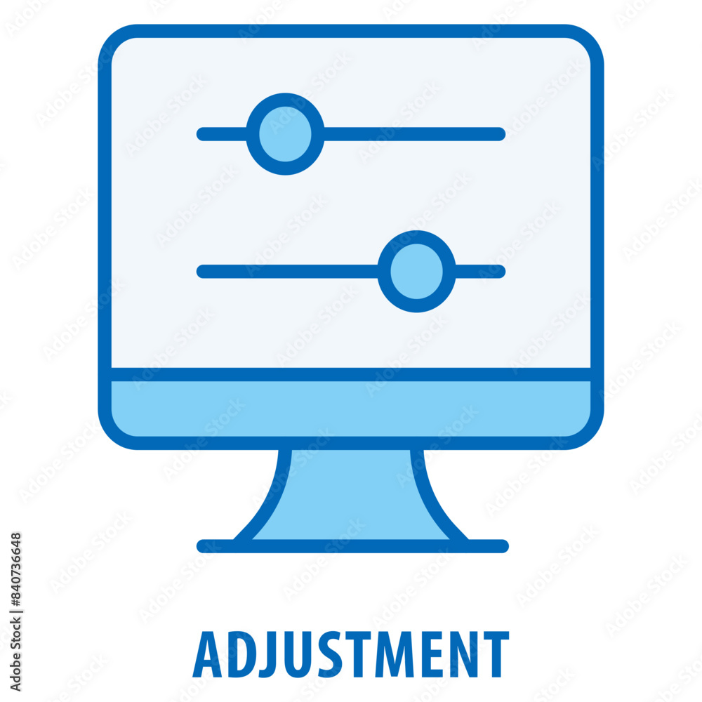 Aufkleber adjustment icon simple and easy to edit for your design elements