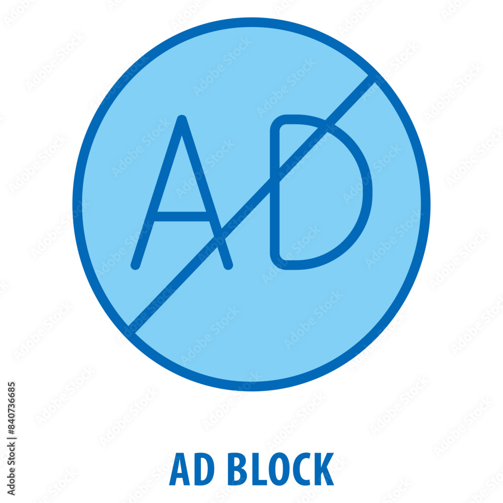 Poster ad block icon simple and easy to edit for your design elements