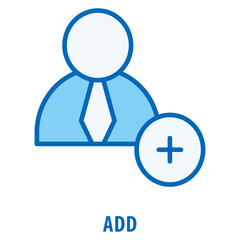 Add Icon simple and easy to edit for your design elements