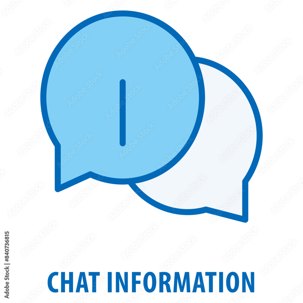 Poster chat information icon simple and easy to edit for your design elements