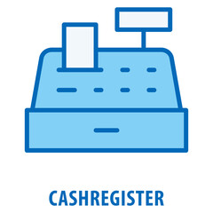 Cashregister Icon simple and easy to edit for your design elements