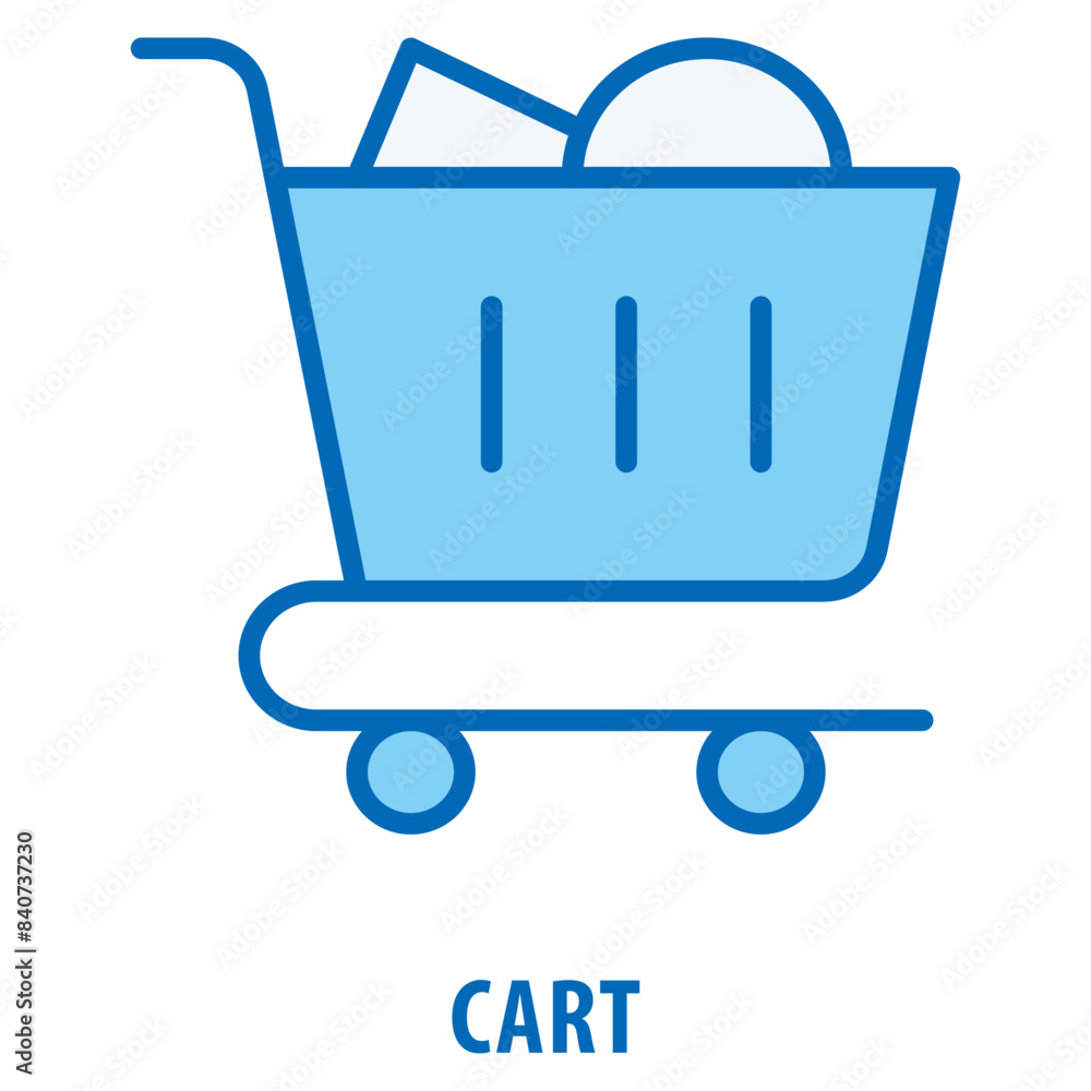 Poster cart icon simple and easy to edit for your design elements