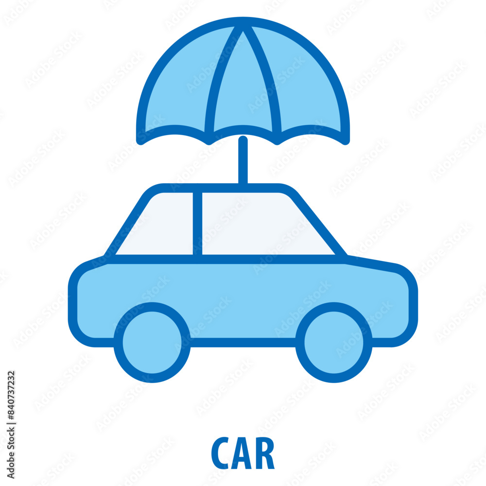Poster car icon simple and easy to edit for your design elements