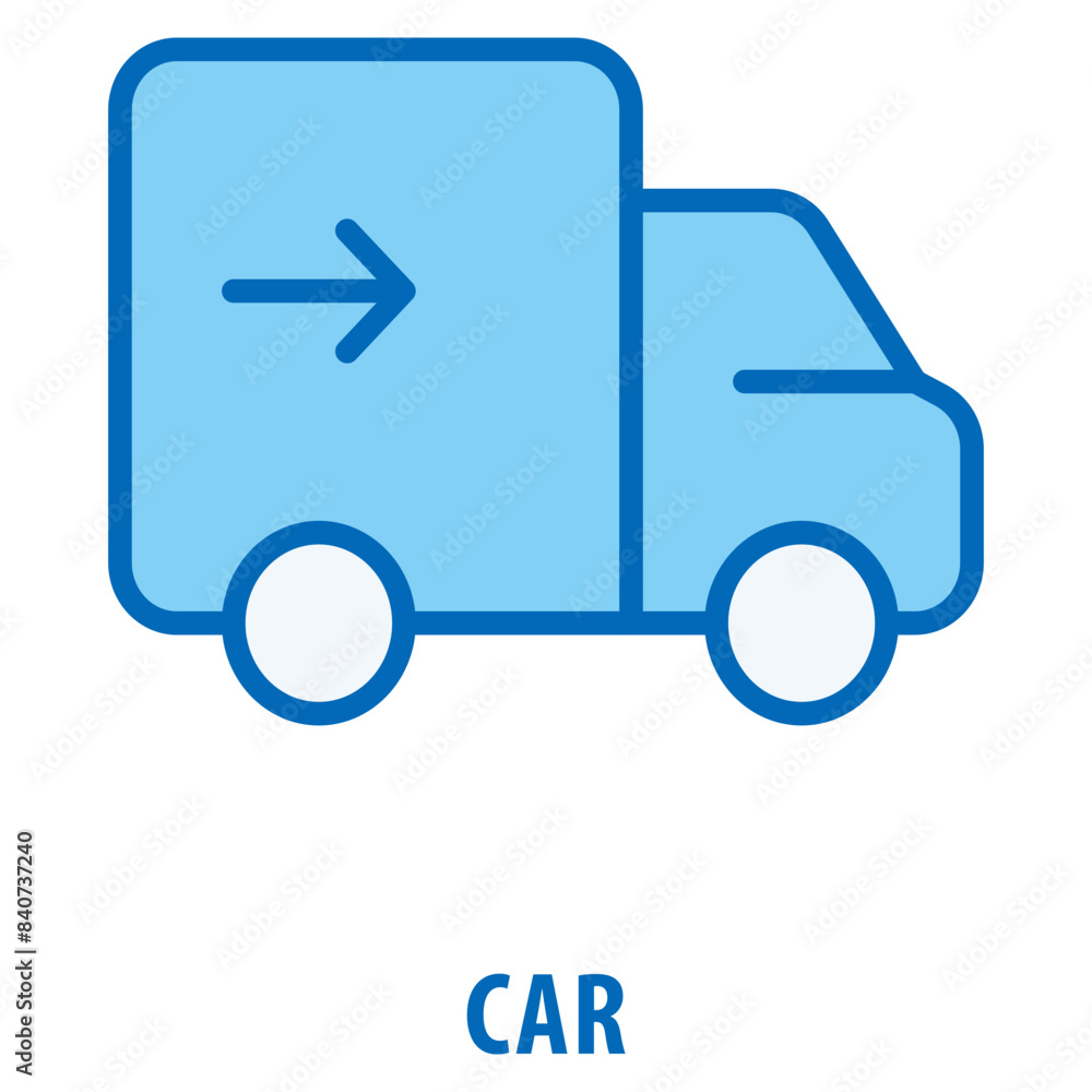 Poster car icon simple and easy to edit for your design elements