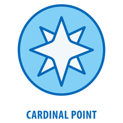 Cardinal Point Icon simple and easy to edit for your design elements