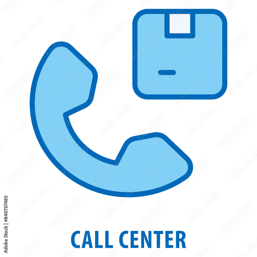 Poster call center icon simple and easy to edit for your design elements