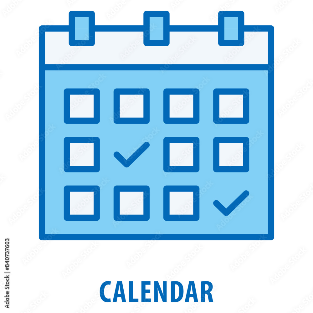 Poster calendar icon simple and easy to edit for your design elements