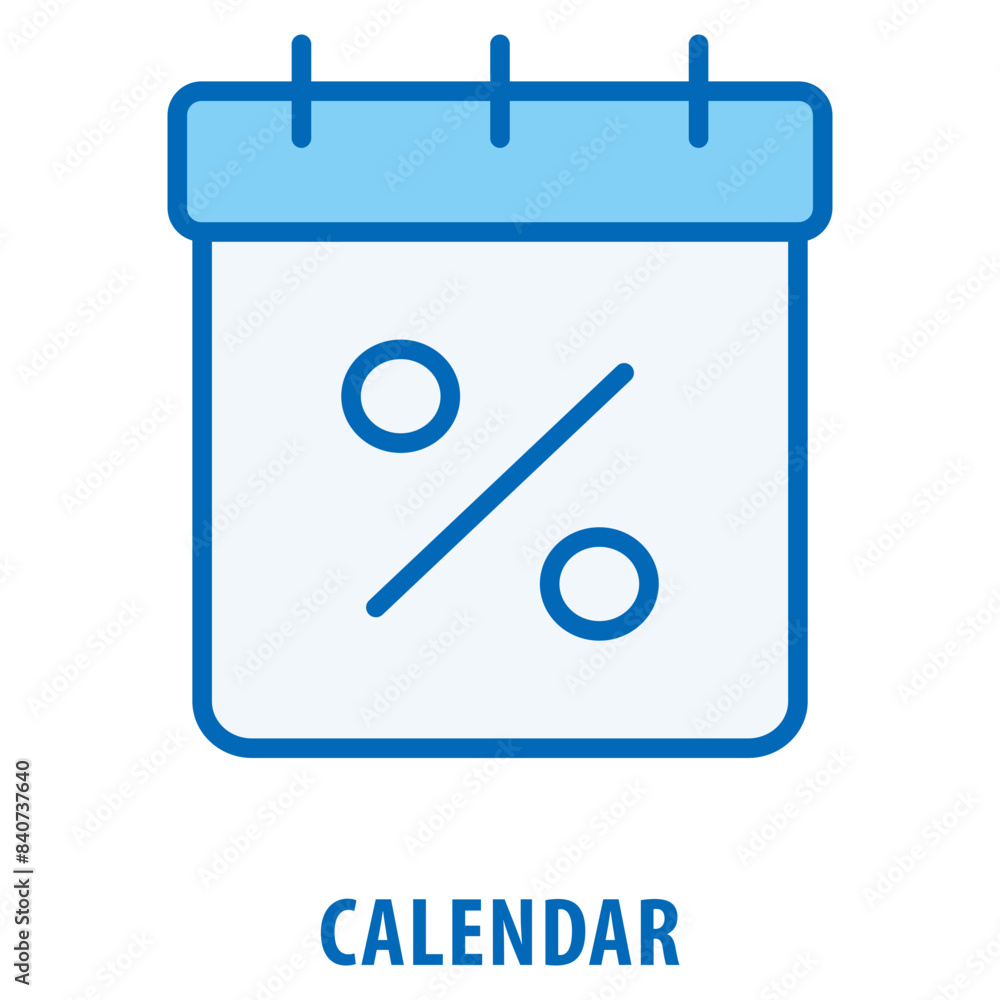 Aufkleber calendar icon simple and easy to edit for your design elements