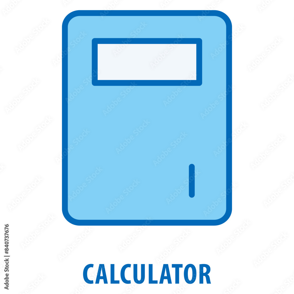 Poster calculator icon simple and easy to edit for your design elements