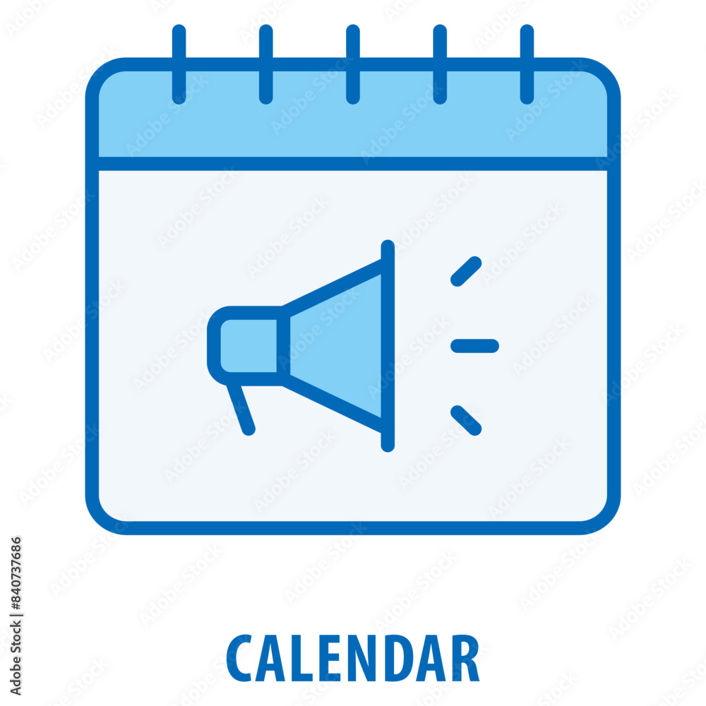 Poster calendar icon simple and easy to edit for your design elements