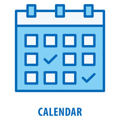 Calendar Icon simple and easy to edit for your design elements