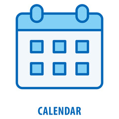 Calendar Icon simple and easy to edit for your design elements