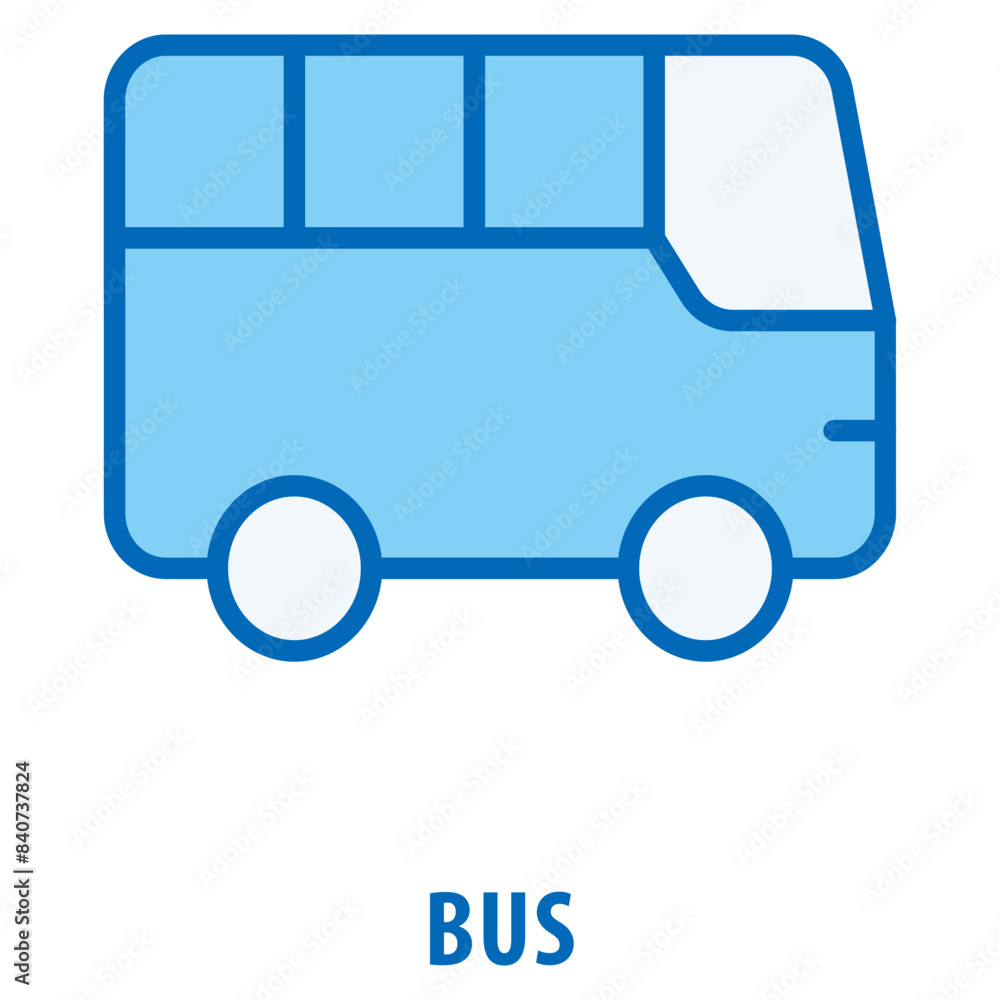Aufkleber bus icon simple and easy to edit for your design elements