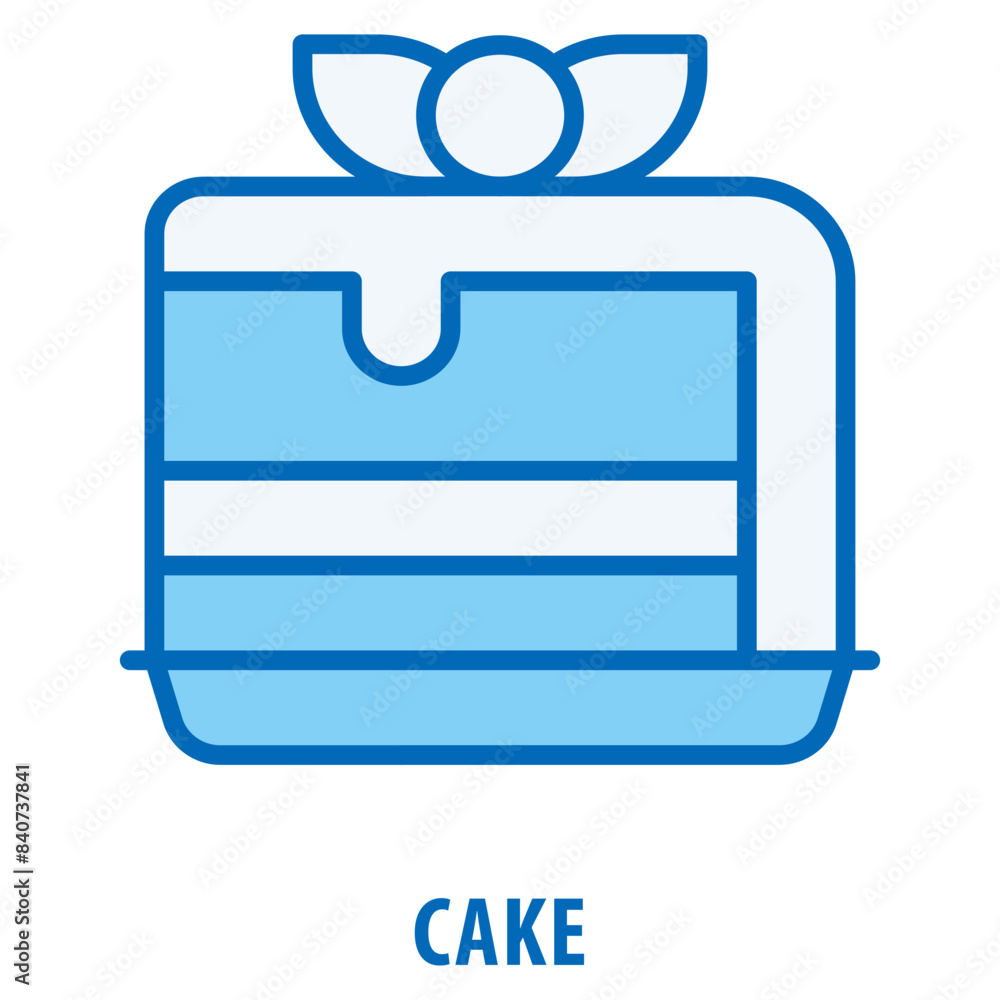 Poster cake icon simple and easy to edit for your design elements