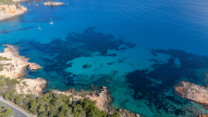 Cyan Dreams: Aerial Views of Ibiza