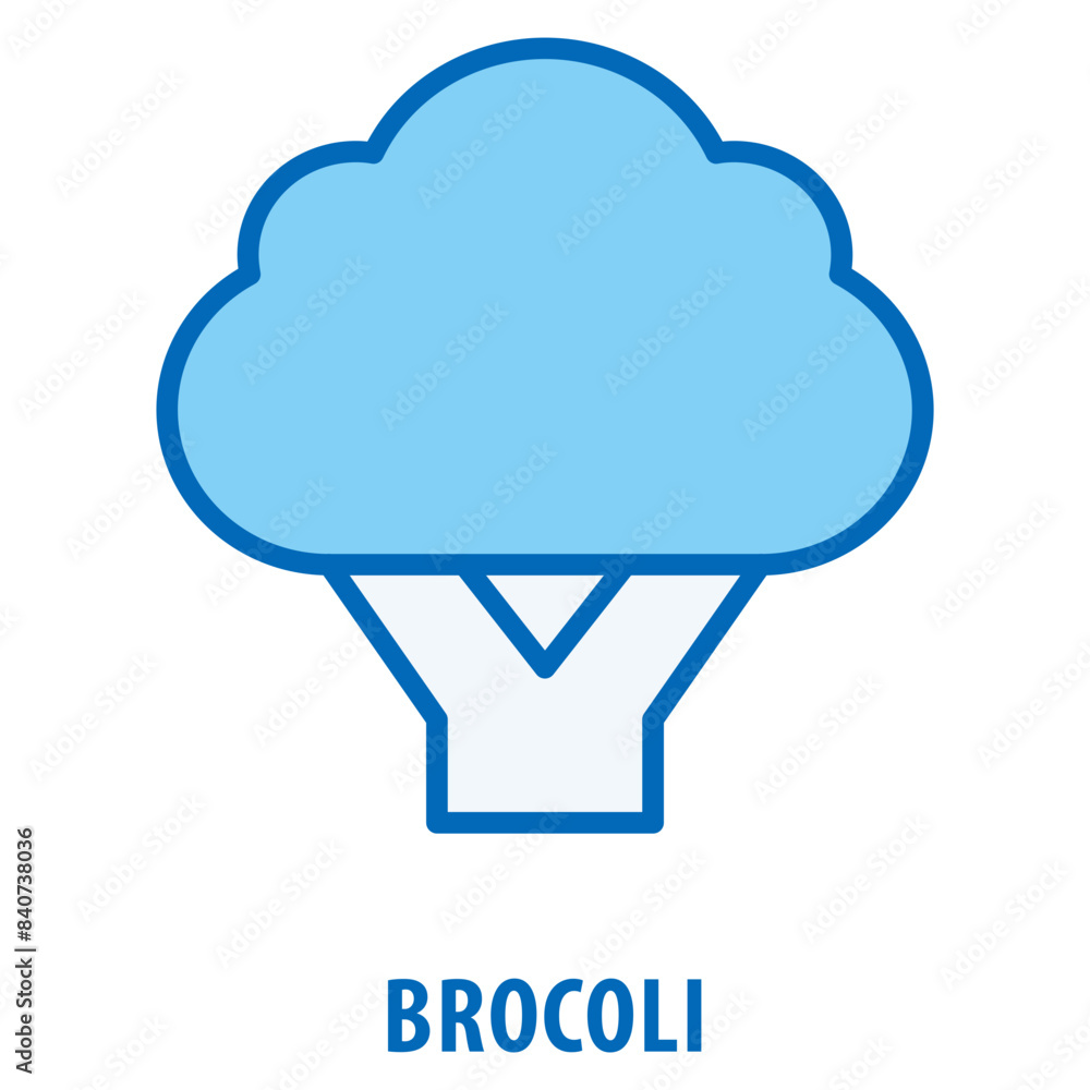 Aufkleber brocoli icon simple and easy to edit for your design elements