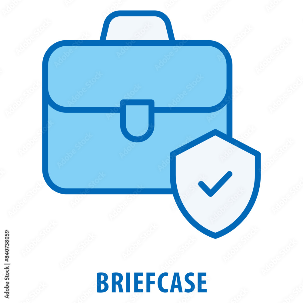 Poster briefcase icon simple and easy to edit for your design elements