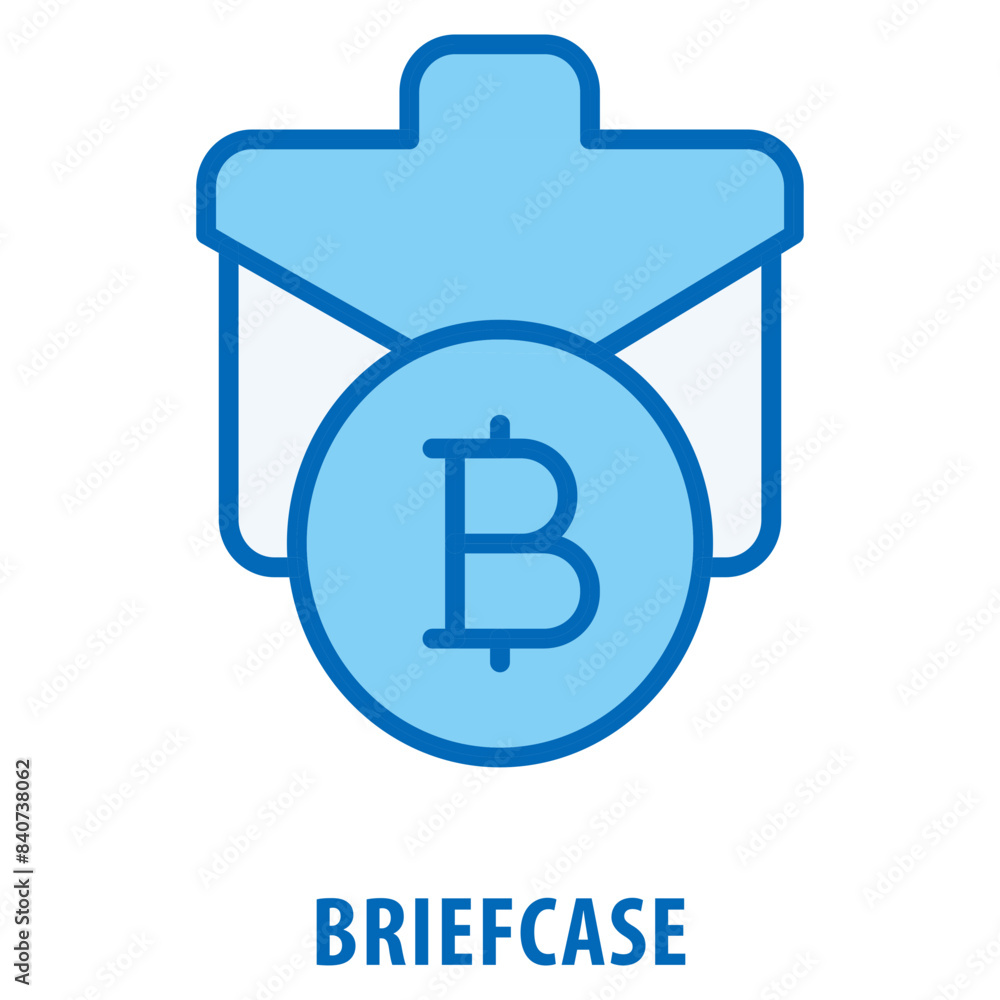 Poster briefcase icon simple and easy to edit for your design elements