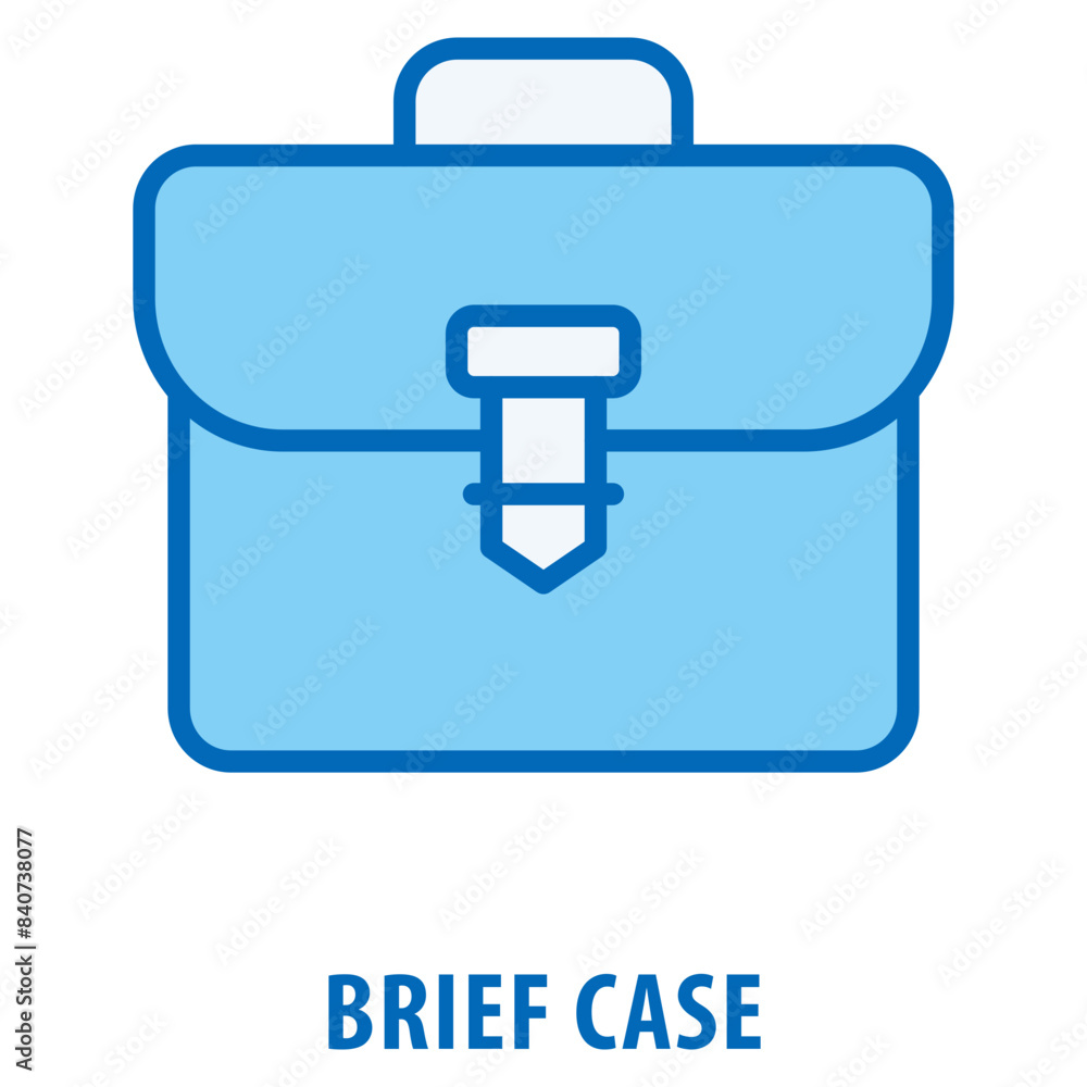 Poster brief case icon simple and easy to edit for your design elements